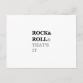 Carte Postale Rock and Roll Et c'est tout (Devant)