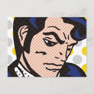 Carte postale Rock and Roll Man Pop Art