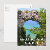Carte Postale Rock arc de l'île Mackinac (Devant / Derrière)