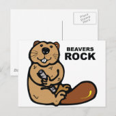 Carte Postale Rock Beavers (Devant / Derrière)