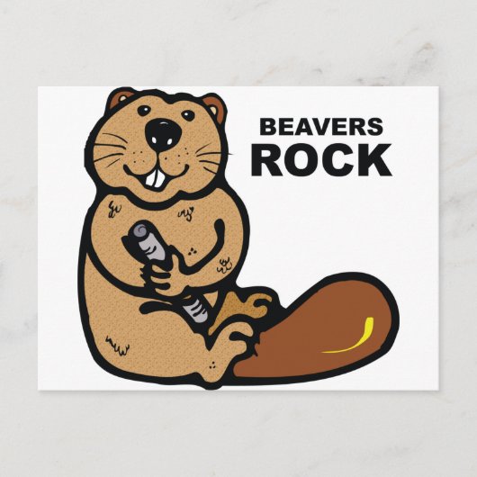 Carte Postale Rock Beavers (Devant)