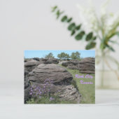 Carte Postale Rock City, Kansas (Debout devant)