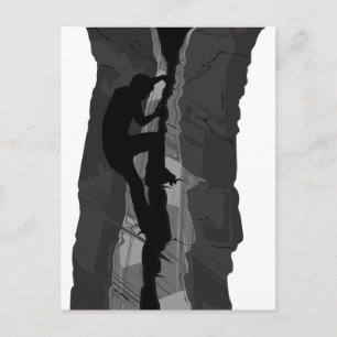 Carte postale Rock Climber Bouldering