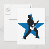 Carte Postale rock e-guitare (Devant / Derrière)