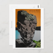 Carte postale rock équilibrée (Devant / Derrière)