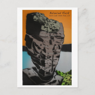 Carte postale rock équilibrée