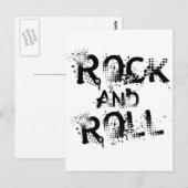 Carte Postale Rock et Roll (Devant / Derrière)