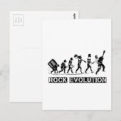 Carte Postale Rock Evolution drôle design (Devant / Derrière)