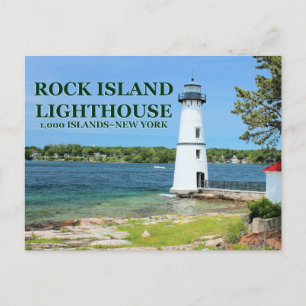 Carte Postale Rock Island Lighthouse, New York Postcard