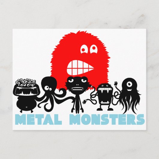 Carte postale Rock=Life 'Metal Monsters' (Devant)