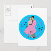 Carte Postale Rock ' n roll (Devant / Derrière)