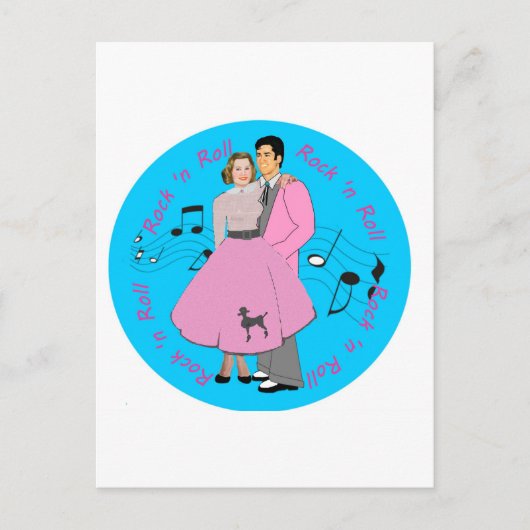 Carte Postale Rock ' n roll (Devant)
