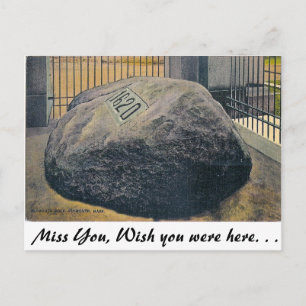 Carte Postale Rock Plymouth, Plymouth, Massachusetts