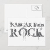 Carte Postale Rock pour fans de NASCAR (Devant / Derrière)