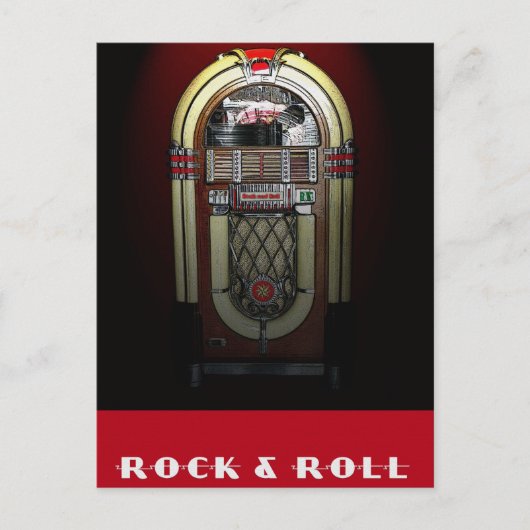 Carte postale Rock & Roll Jukebox (Devant)