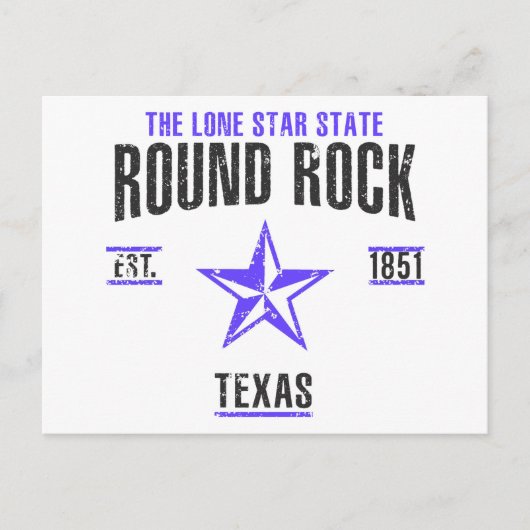 Carte Postale Rock rond (Devant)