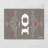 Carte Postale Rock rose et gris 'n' Roll Music Mariage à thème (Dos)