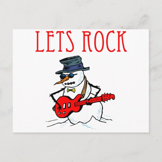 Carte Postale Rock Snowman (Devant)