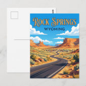 Carte Postale Rock Springs États-Unis (Devant / Derrière)