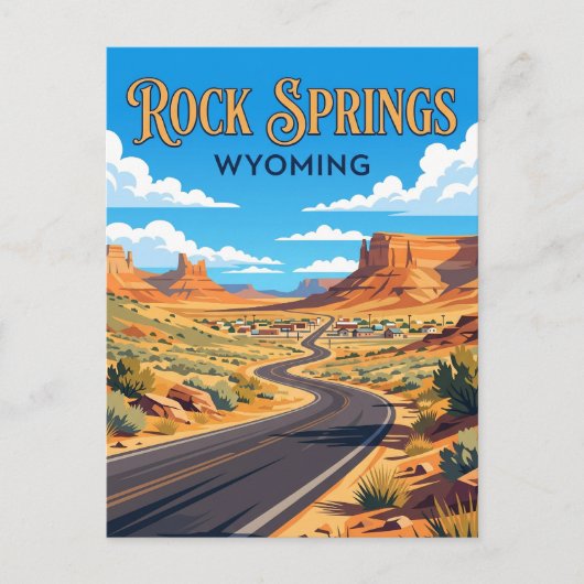 Carte Postale Rock Springs États-Unis (Devant)