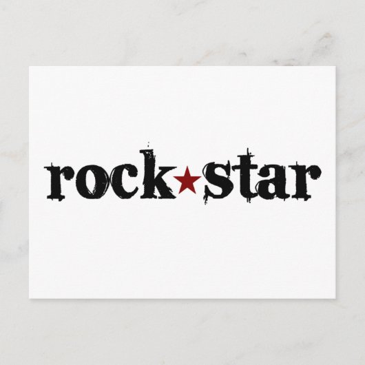 Carte Postale Rock Star (Devant)