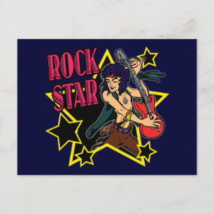CARTE POSTALE ROCK STAR