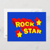 Carte Postale Rock Star (Devant / Derrière)