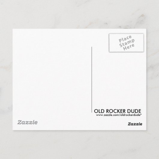 Carte Postale Rock Star (Dos)