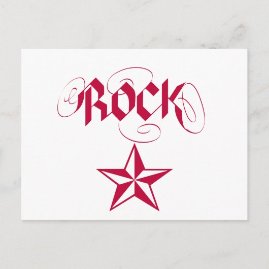 Carte Postale Rock Star (Devant)