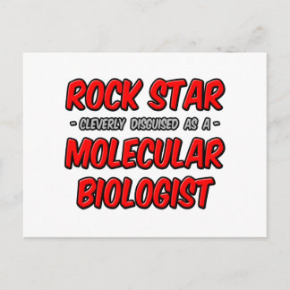 Carte Postale Rock Star ... Biologiste moléculaire