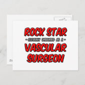Carte Postale Rock Star ... Chirurgien vasculaire (Devant / Derrière)