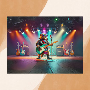 Carte Postale Rock Star Groundhog