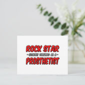 Carte Postale Rock Star .. Prosthésiste (Debout devant)