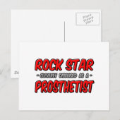 Carte Postale Rock Star .. Prosthésiste (Devant / Derrière)