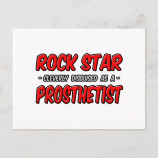 Carte Postale Rock Star .. Prosthésiste