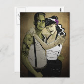 Carte Postale Rockabilly Frank et Bride (Devant / Derrière)