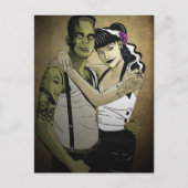 Carte Postale Rockabilly Frank et Bride (Devant)