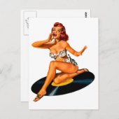 Carte Postale Rockabilly Goddess (Devant / Derrière)