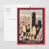 Carte Postale Rockefeller Center New York (Devant / Derrière)