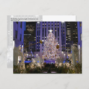 Carte Postale Rockefeller Center's Angels & Christmas Tree -
