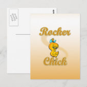 Carte Postale Rocker chick (Devant / Derrière)