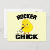 Carte Postale Rocker chick (Devant / Derrière)