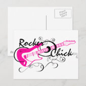 Carte Postale Rocker chick (Devant / Derrière)