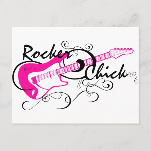 Carte Postale Rocker chick (Devant)