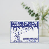 Carte Postale Rocket Mail américain 1935 (Debout devant)