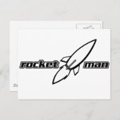 Carte Postale Rocket Man (Devant / Derrière)