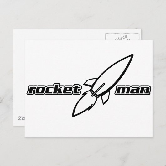 Carte Postale Rocket Man (Devant / Derrière)
