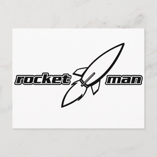 Carte Postale Rocket Man (Devant)