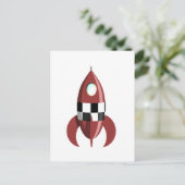 Carte Postale Rocket Red Space (Debout devant)