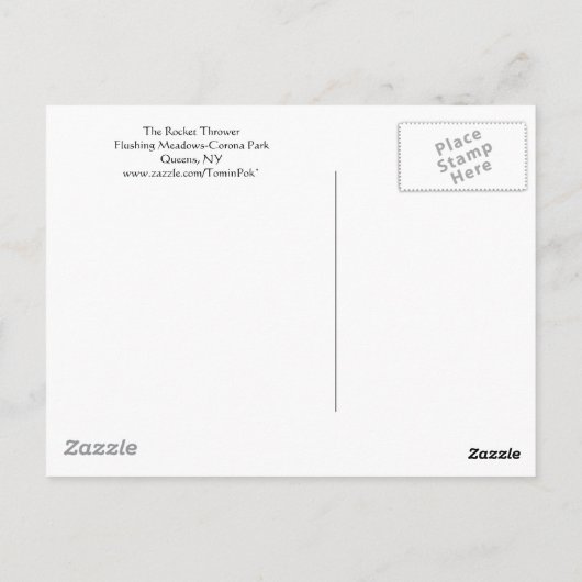 Carte Postale Rocket Thrower (Dos)